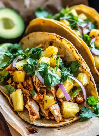 Chipotle Pineapple Chicken Tacos Recipe