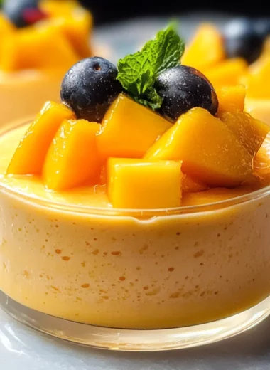 Creamy Mango Mousse (No Gelatin)
