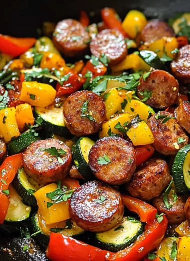 Sausage and Veggies Skillet - 30 Minute, One-Pan Meal