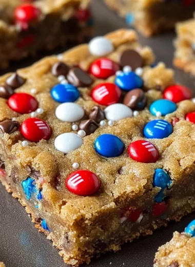 4th of July Monster Cookie Bars