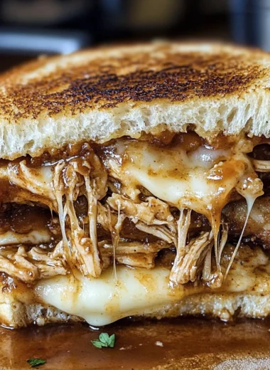 BBQ Chicken Grilled Cheese Sandwich