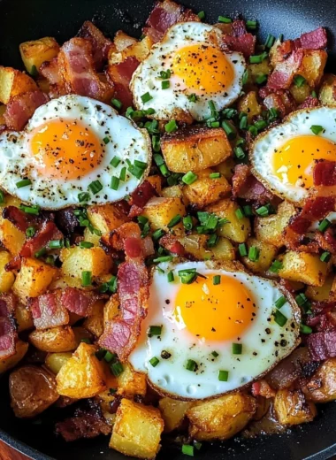Bacon, Egg, and Potato Hash