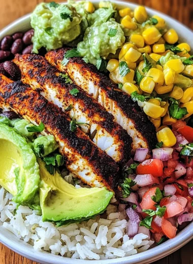 Blackened Fish Taco Bowls