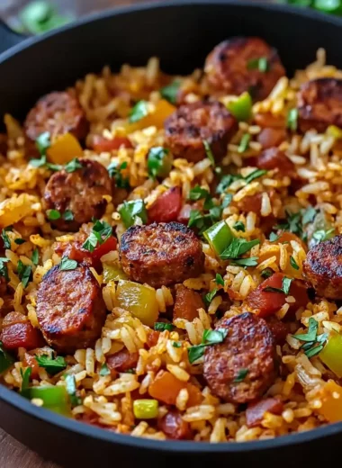 Cajun Sausage and Rice Skillet