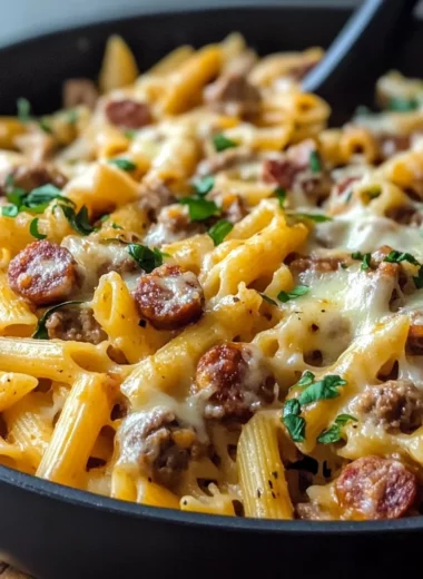 Cheesy Sausage Pasta: Discover a Creamy Delight