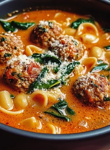 Creamy Italian Meatball Soup
