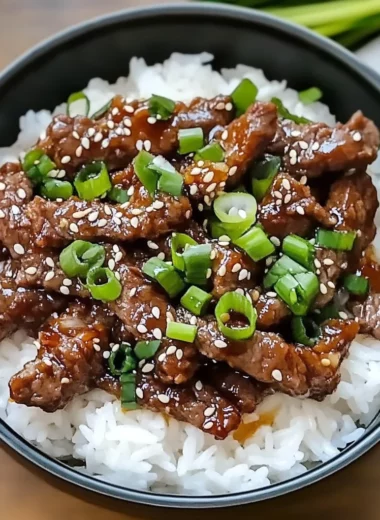 Crispy Beef Rice Bowl