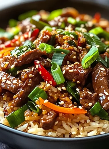 Crispy Chilli Beef Rice