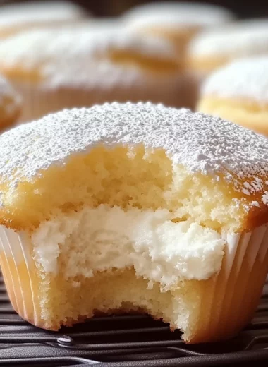 Fluffy Japanese Cotton Cheesecake Cupcakes