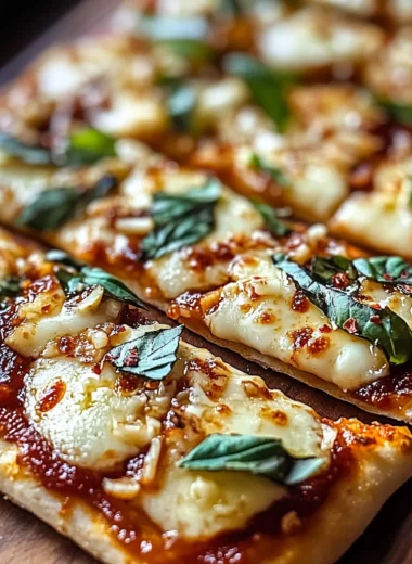 Hot Honey Garlic Flatbread Pizzas Recipe