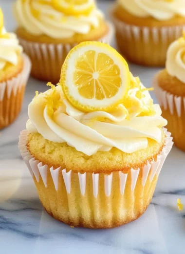 Lemon Stuffed Cupcakes