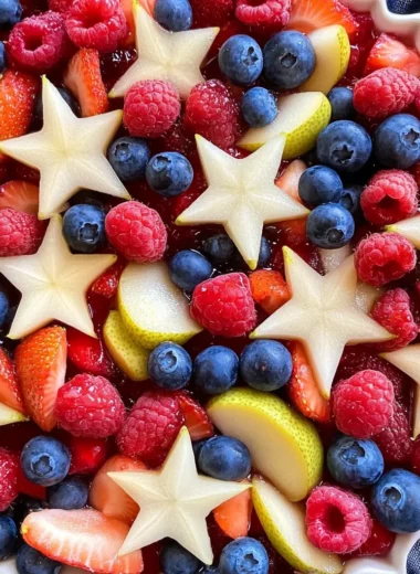 Red, White and Blue Fruit Salad