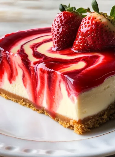 Strawberry Swirl Cheesecake Recipe