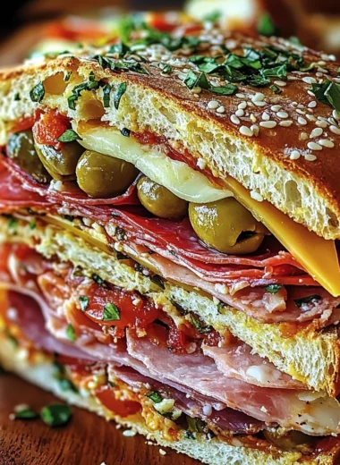 The Classic Italian Muffuletta Sandwich