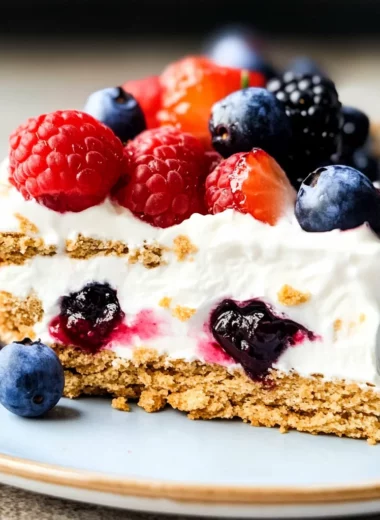 Triple Berry Icebox Cake