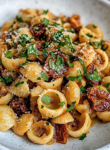 Vegan Caramelized Onion Pasta