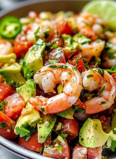 Zesty Lime Shrimp and Avocado Salad
