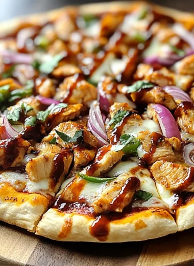 BBQ Chicken Pizza (halal toppings)