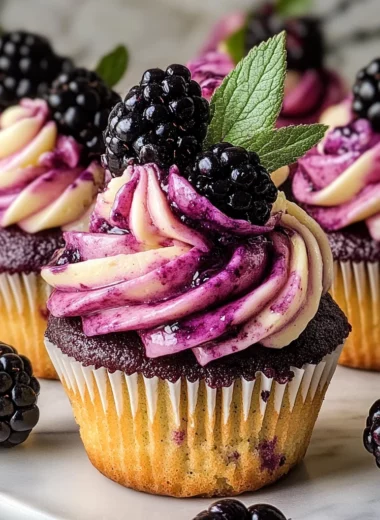 Blackberry Swirl Cupcakes: A Berry-Licious Treat with a Twist