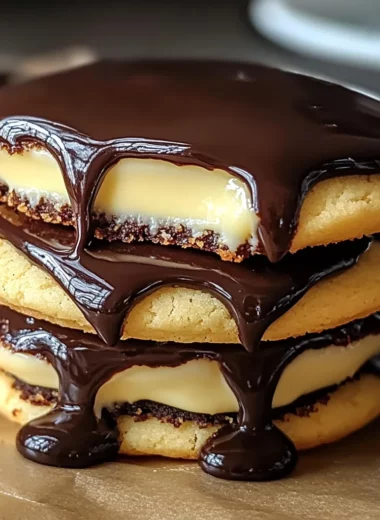 Boston Cream Pie Cookies - Decadent Chocolate Treat