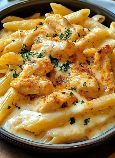 Buffalo Chicken Alfredo Penne