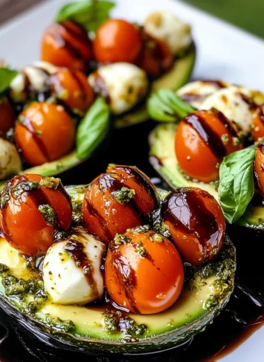 Caprese Stuffed Avocado