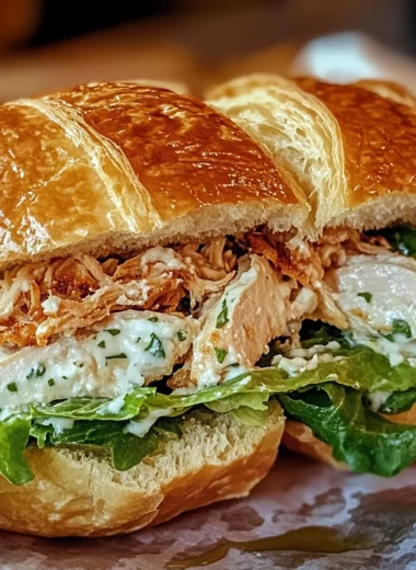 Chicken Caesar Croissant Sandwich
