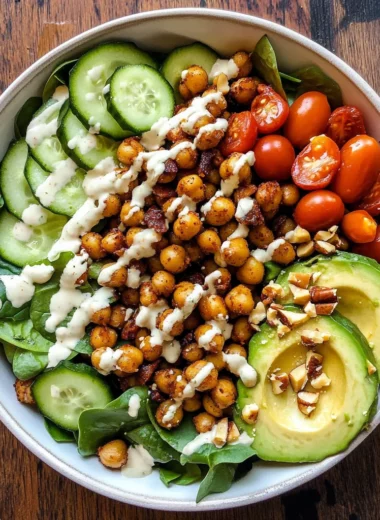 Crispy Chili Lime Garbanzo Beans Salad
