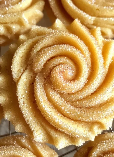 Easy Piped Butter Cookies