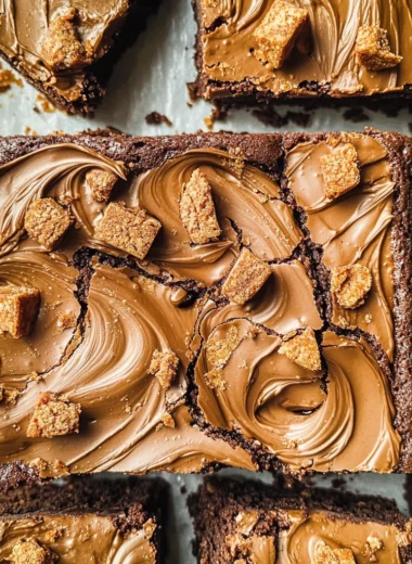Fudgy Biscoff Brownies