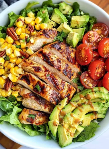 Grilled Chicken Salad & Homemade Sweet Onion Dressing