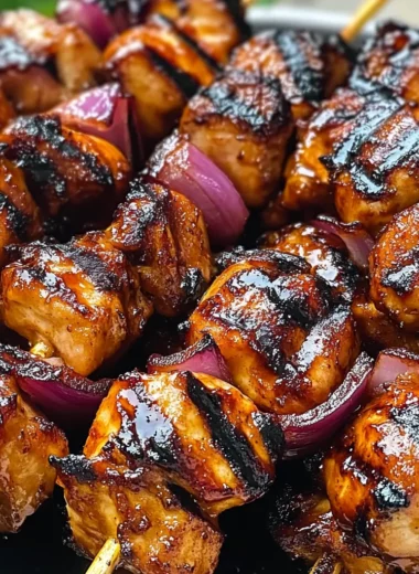 Grilled Honey BBQ Bacon Chicken Kabobs: A Must-Try Delight!