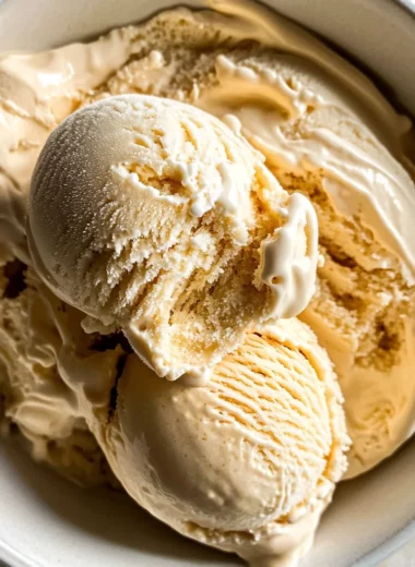 Homemade Maple Ice Cream