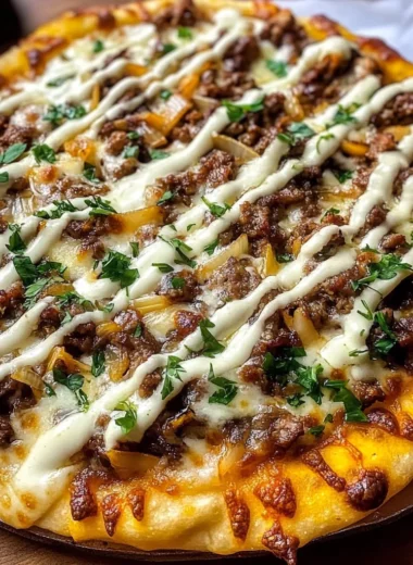 Patty Melt Pizza Recipe