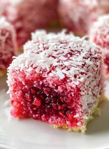 Raspberry Lamingtons