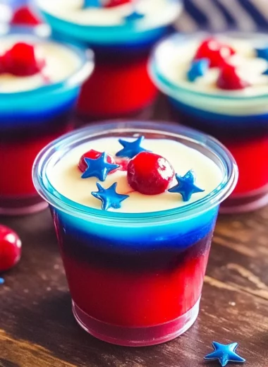 Red White & Blue American Flag Jello Shots
