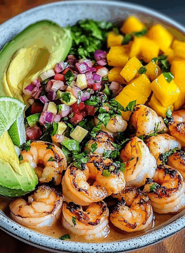 Shrimp and Avocado Bowls with Mango Salsa & Lime-Chili Sauce: An Incredible Recipe You’ll Love