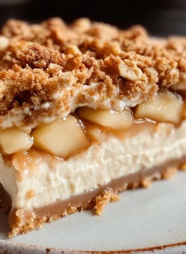 Apple Crisp Cheesecake