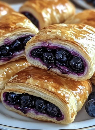 Blueberry Cream Cheese Puff Pastry