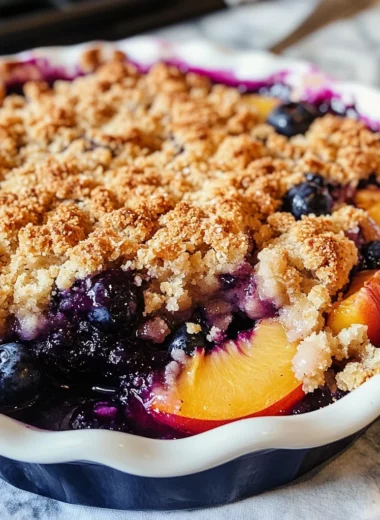 Blueberry Peach Crumble