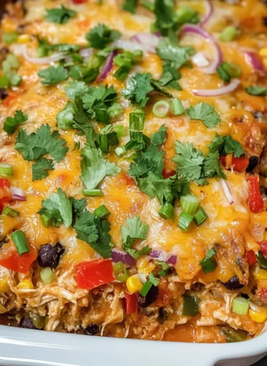 Chicken Burrito Casserole