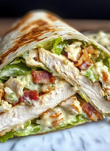 Chopped Chicken Caesar Salad Wrap Recipe