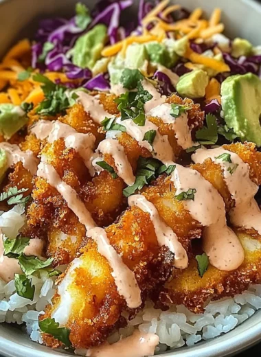 Crispy Fish Taco Bowls