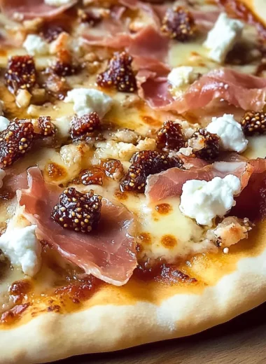 Easy 20-Minute Fig Jam Pizza with Goat Cheese and Prosciutto