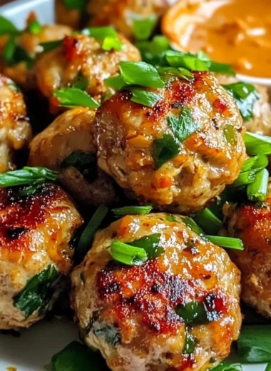 Easy Thai Baked Chicken Meatballs