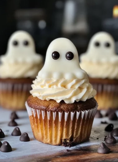 Halloween Cupcakes: Ghost Cupcakes