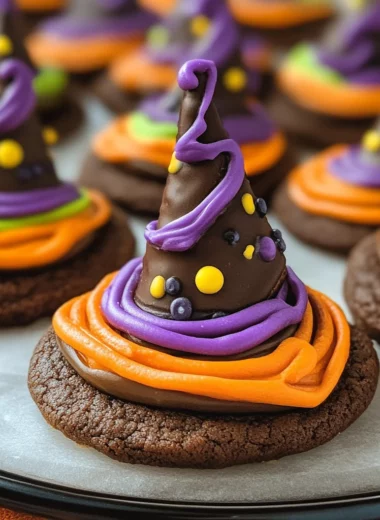Halloween Witch Hat Cookies