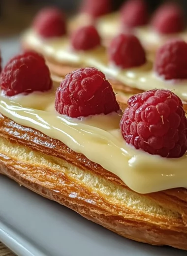 Lemon Raspberry Eclairs