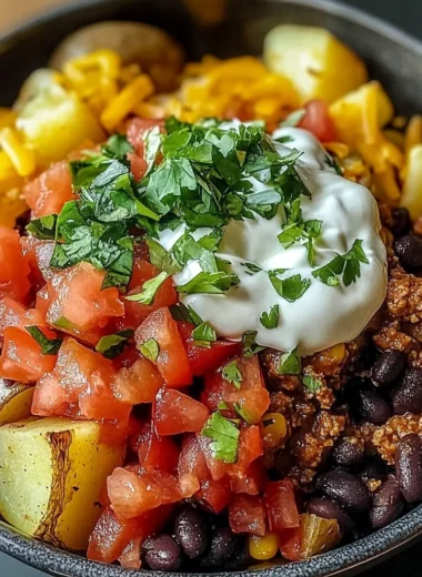Loaded Potato Taco Bowl