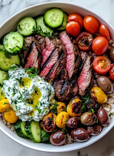 Mediterranean Steak Bowl Recipe